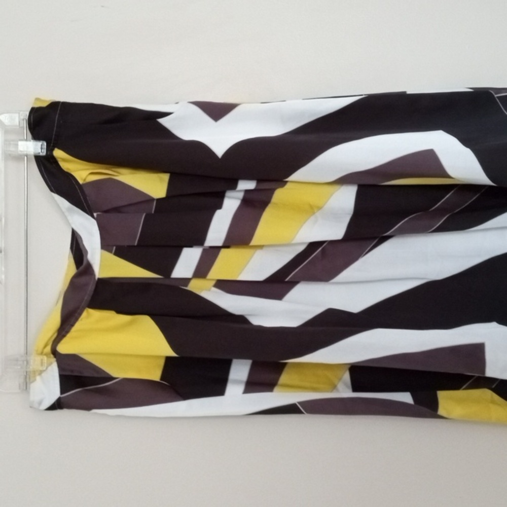 Madison Studio New Yellow Silky Knee Length Skirt Size 14